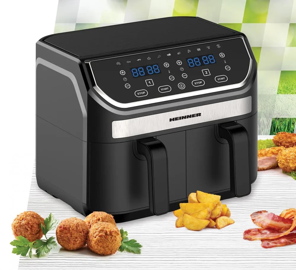 FRITEUZA DUBLA HEINNER DOUBLE MASTER HAF-KDB1700BK — miniatură