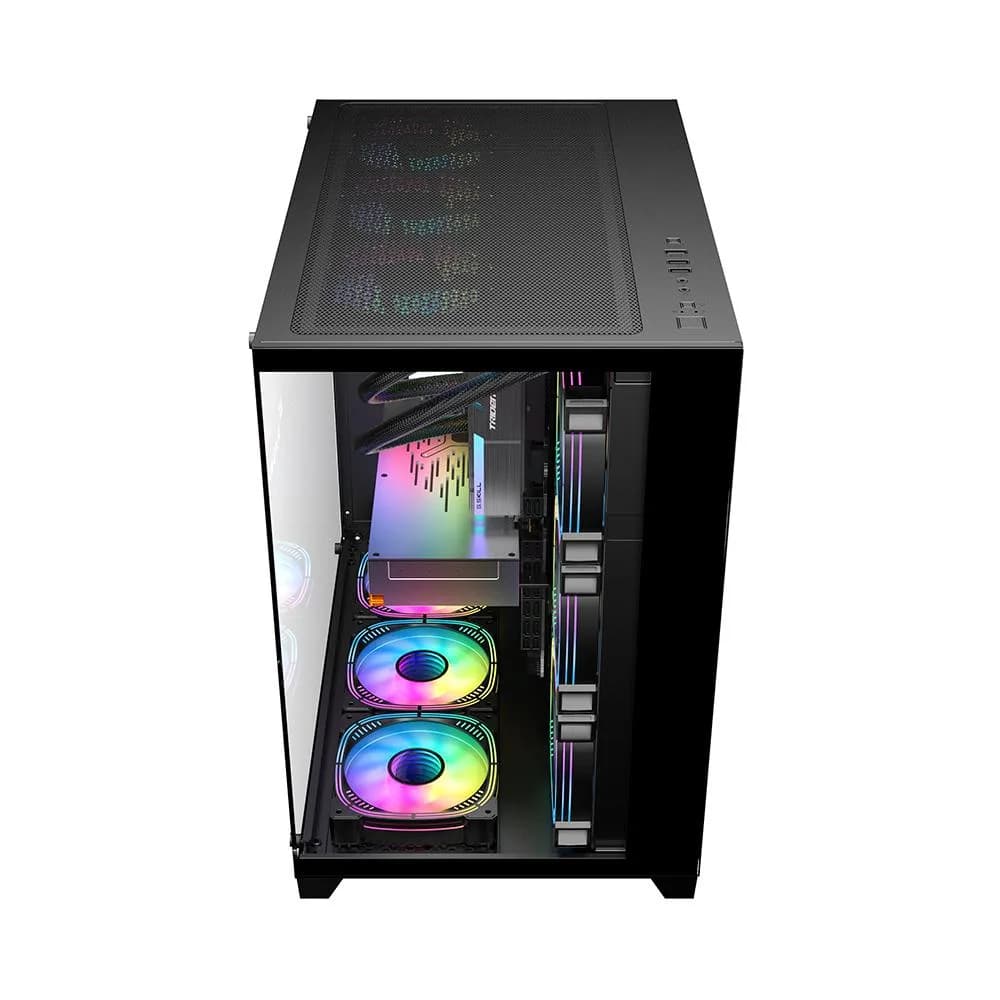 Carcasa 1STPLAYER Gaming MV8 Cube Tower NEGRU