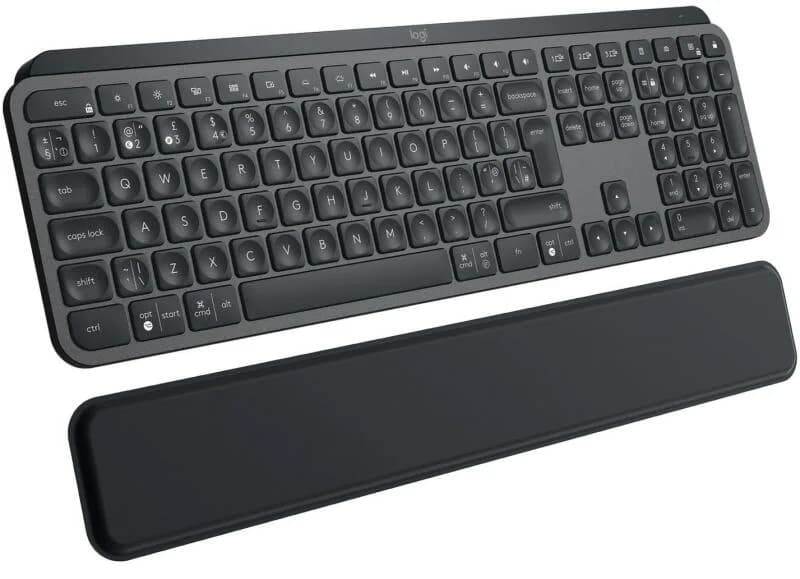 LOGITECH MX Keys S - GRAPHITE - (US) INTL - BT - N/A - INTNL-973 - PLUS PALMREST "920-011589"