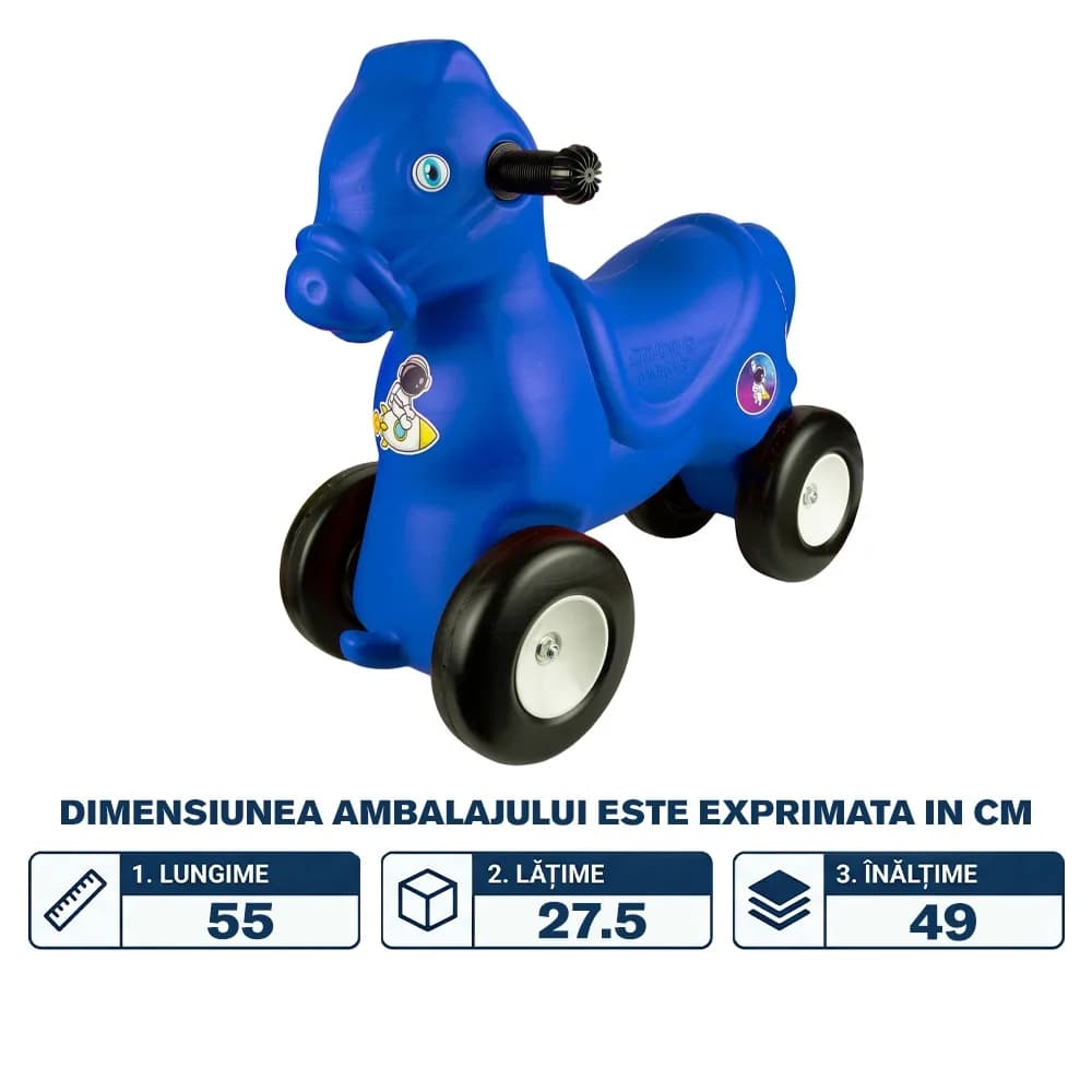Calut cu roti, albastru - ROBENTOYS — miniatură