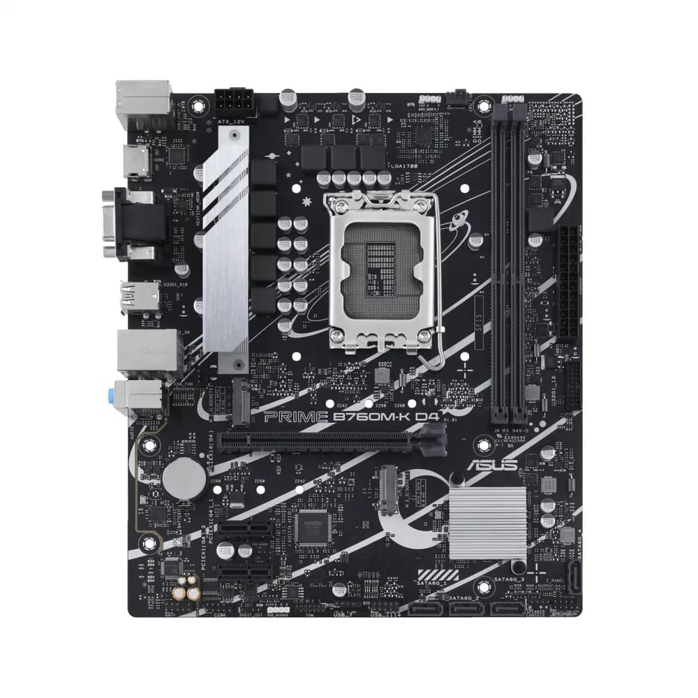 Placa de baza ASUS PRIME B760M-K D4, LGA 1700, DDR4, Micro-ATX