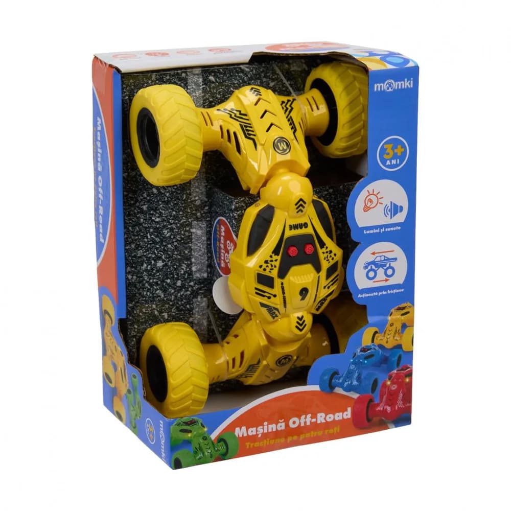 MASINA OFF-ROAD CU LUMINI SI SUNETE, MOMKI, MIX — miniatură