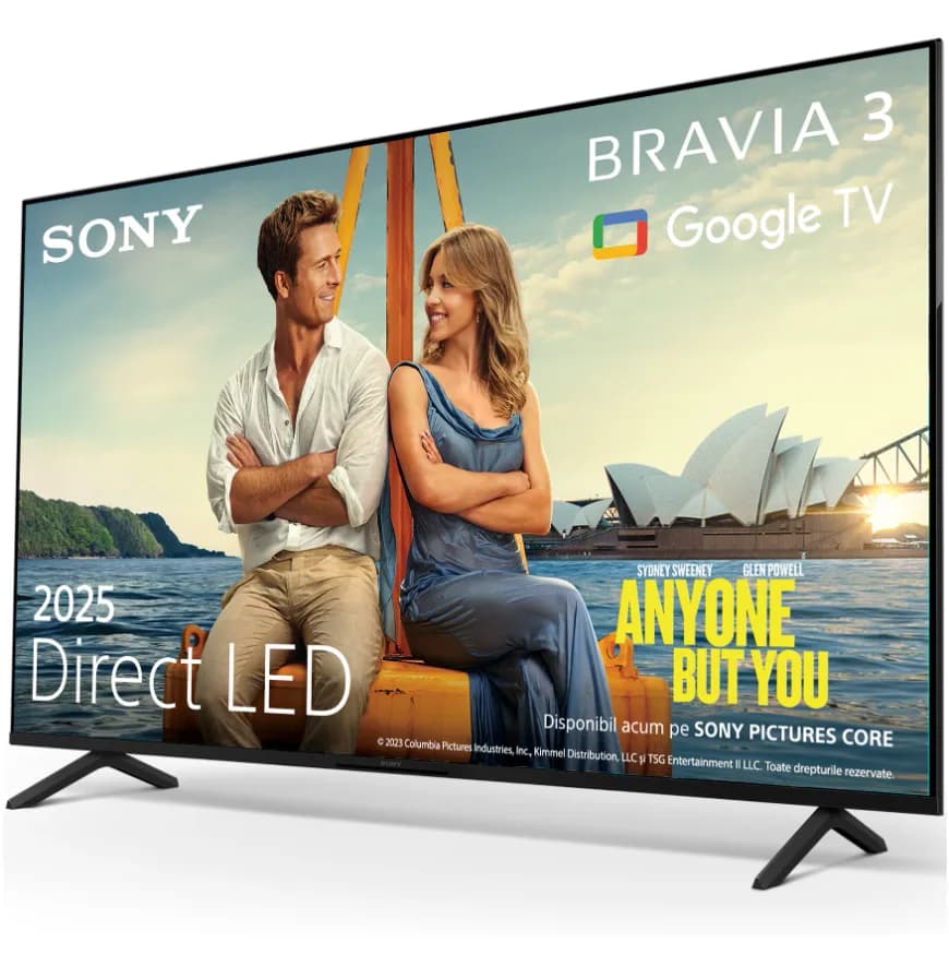 Televizor Sony BRAVIA 3 LED 65S35, 164 cm, Smart Google TV, 4K Ultra HD, Clasa E — miniatură