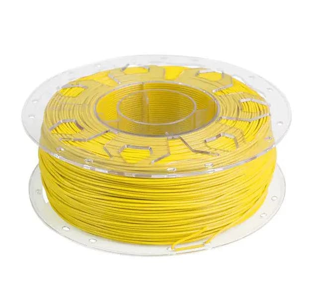 CREALITY CR PLA 3D Printer Filament, yellow, 1KG, Printing temperature: 190-220, Filament diameter: 1.75mm, Tensile strength: 60MPa, Size of filament wheel: Diameter 200mm, height 66mm, hole diameter 56mm. Utilizare: pana la 6 luni de la deschiderea ambalajului. — miniatură
