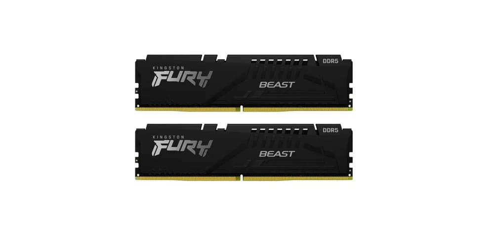 Memorie RAM Kingston FURY Beast, 16GB DDR5, 2x 8 GB, 6000MHz, CL36