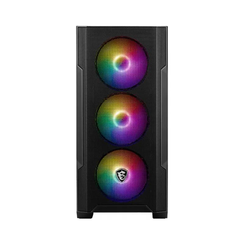 MSI MAG FORGE M100A D60 EU MAG 600DN EU Cord 1xUSB 3.0 2xUSB 2.0 4x120mm Auto RGB Fan Acrylic "MAG FORGE M100A D60" — miniatură