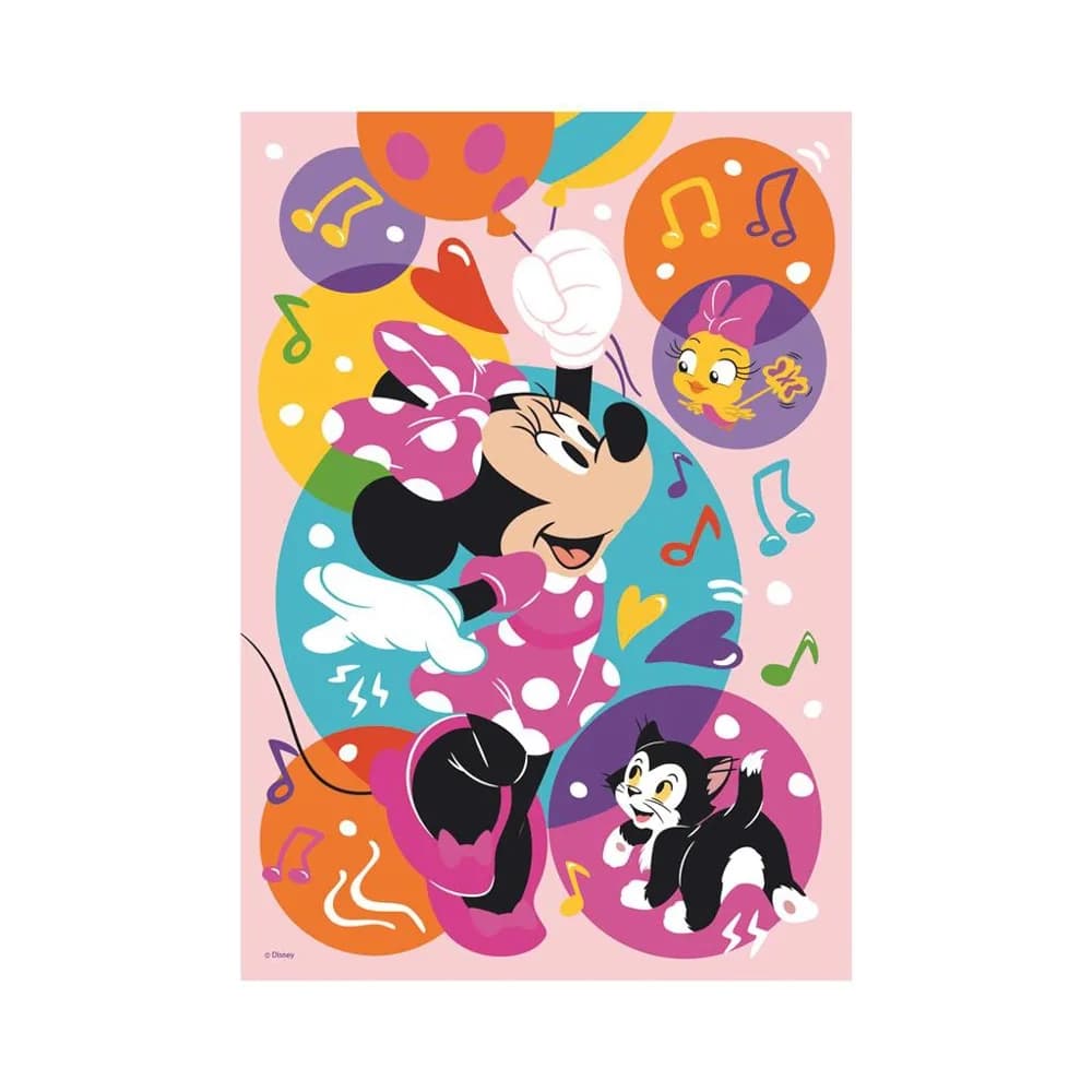 Puzzle 100 piese, neon, Minnie - DINO TOYS — miniatură