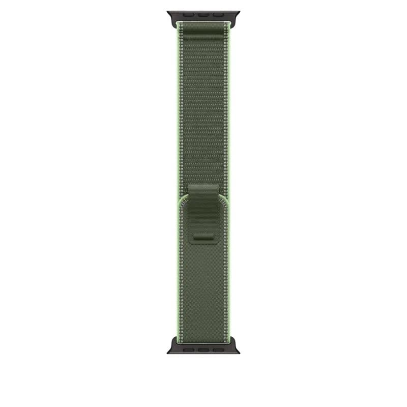 Curea pentru Apple Watch 49mm Green/Neon Trail Loop - M/L - Black Titanium Finish