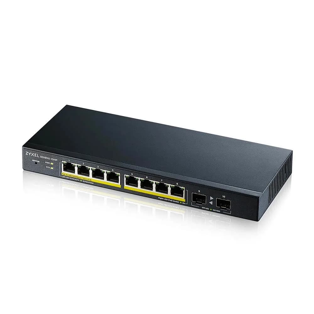 ZYXEL GS1900-10HP GBE POE SWITCH L2 "GS1900-10HP-EU0102F"