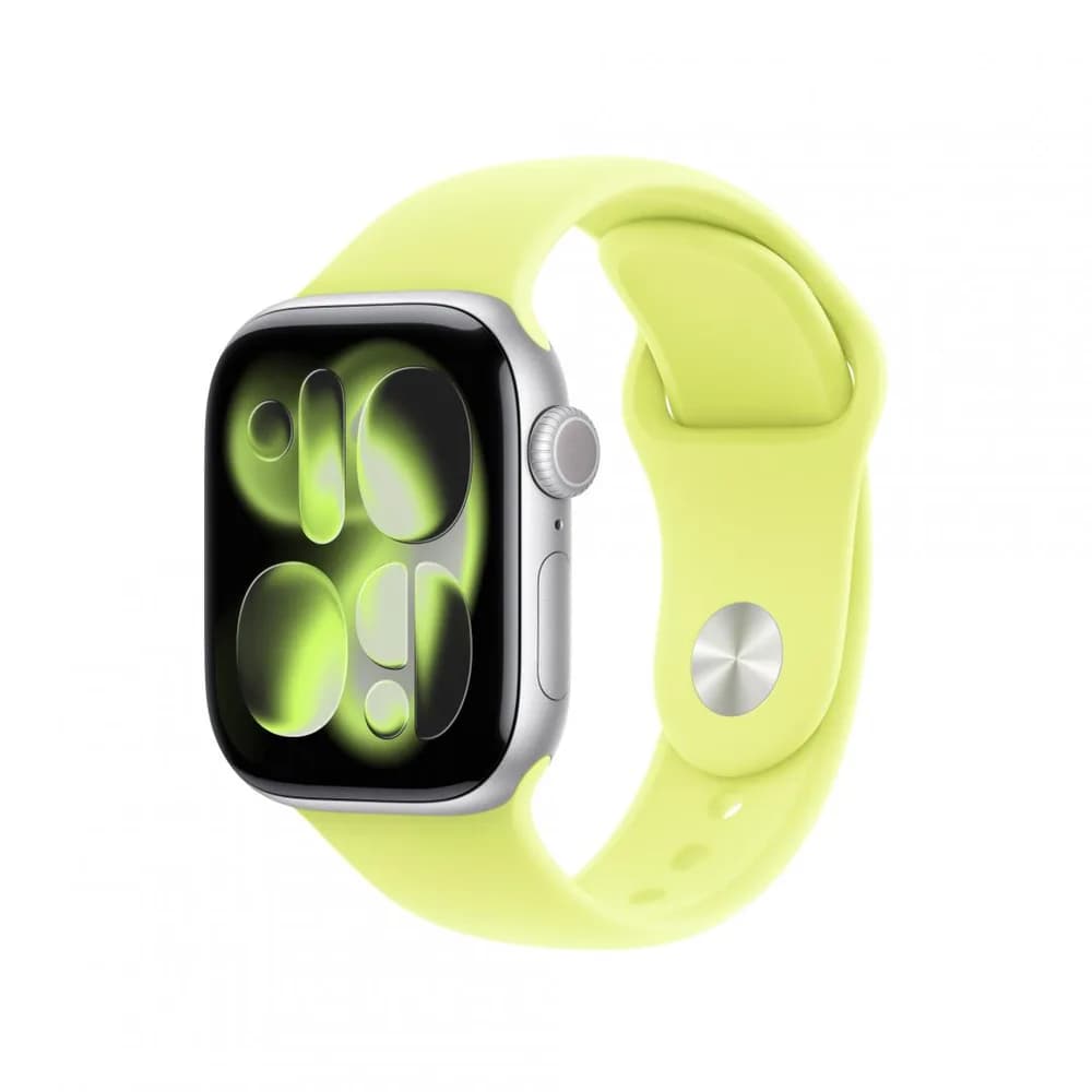 Curea pentru Apple Watch 42mm Neon Yellow Sport Band - S/M — miniatură