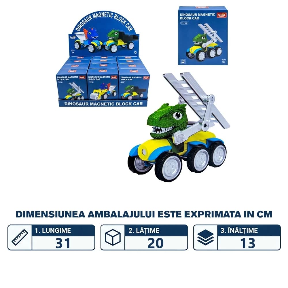 Jocuri constructii magnetic, 12 buc/set — miniatură