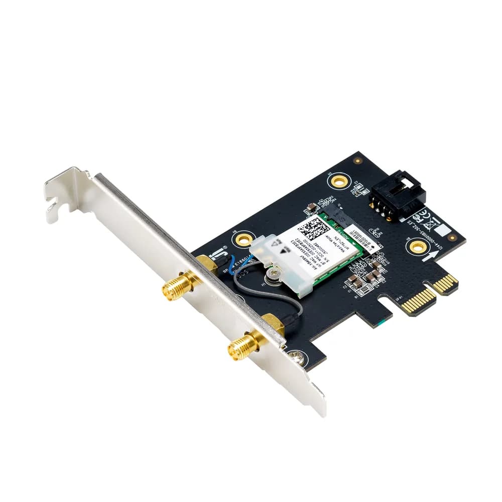 ASUS BE6500 Tri Band PCI-E WiFi 7 802.11be Adapter"PCE-BE6500" — miniatură