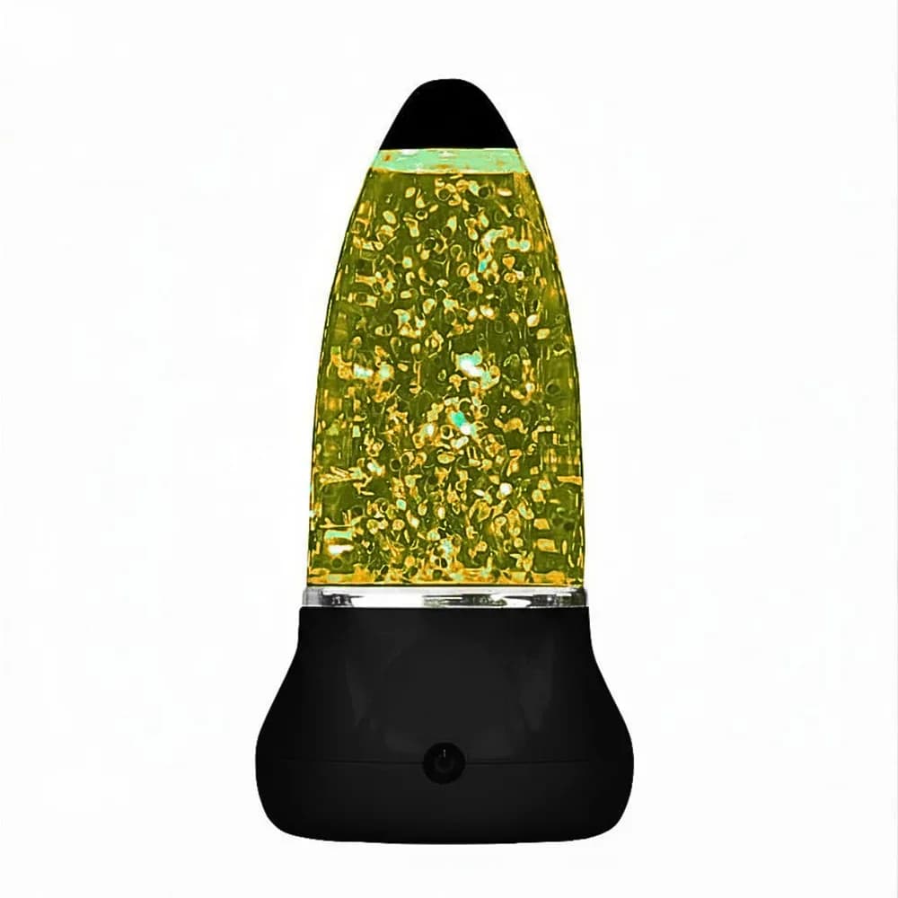 Lampa senzoriala vulcan cu sclipici
