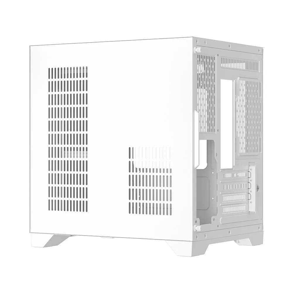 Carcasa 1STPLAYER MV5-TP-WH, RGB, Cube Tower, White — miniatură
