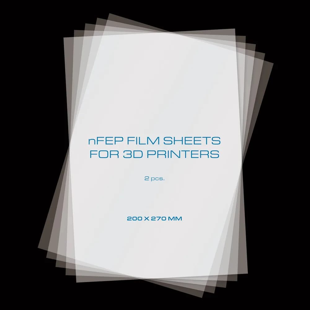 Imprimantă 3D PrimaCreator nFEP Film Sheets pentru 3D Printers – 200 x 270 mm – 2-pack — miniatură