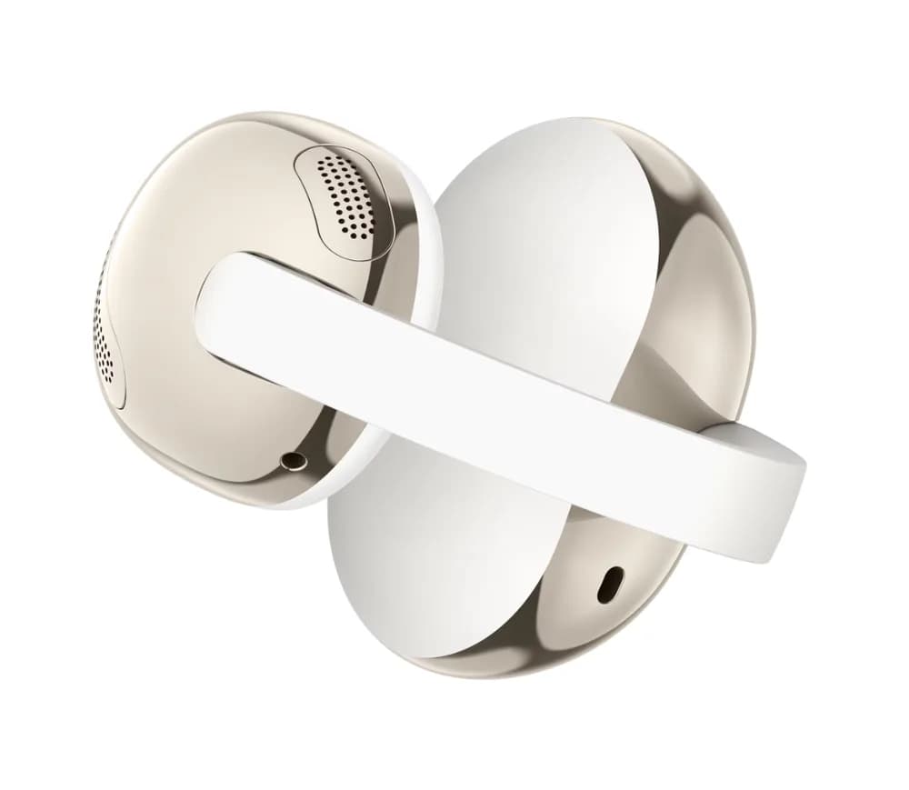 Casti Open-Ear TCL Crystal Clip, True Wireless, Bluetooth, IPX4, Autonomie 36 ore, White Gold — miniatură