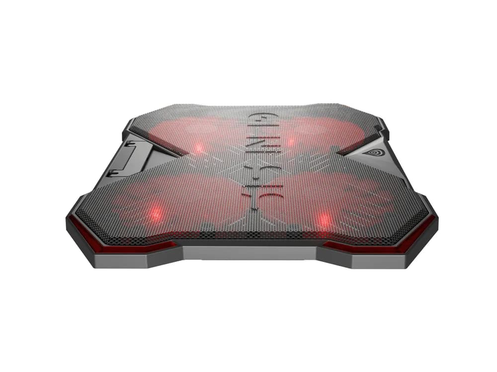 Stand/Cooler notebook GENESIS Oxid 260, pana la 17 inch, 4 ventilatoare, Negru — miniatură