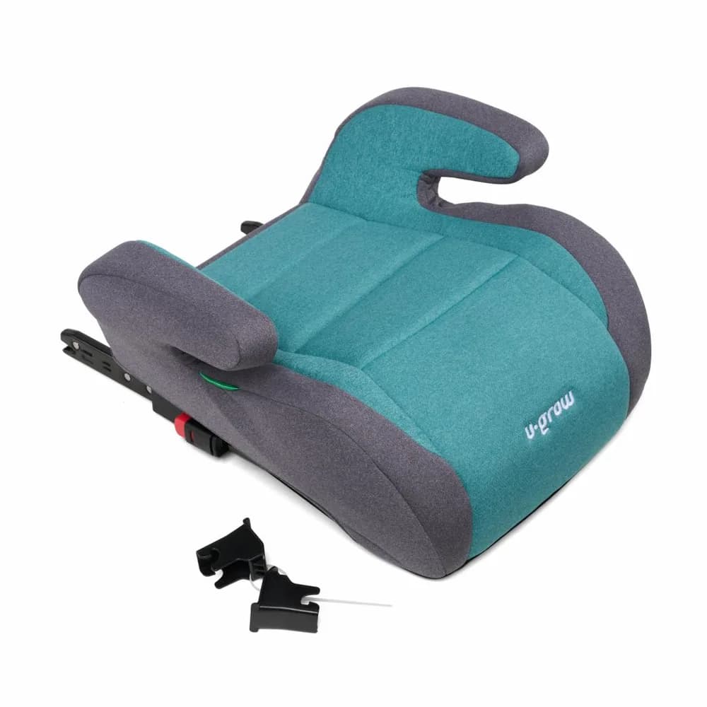 Inaltator auto 125-150, omologare R129 cu isofix, verde/gri, U-Grow — miniatură