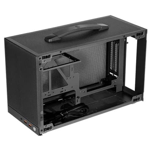 CARCASA PCCooler "K101 MESH", mini tower, office, fara sursa, compatibil sursa SFX, suporta 3xfan, USB-C x 1, USB 3.1 x 2, 3 sloturi expansiune, gri, "K101 MESH GY" — miniatură