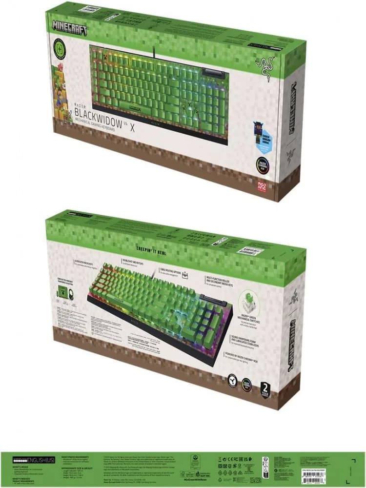 Tastatura Mecanica Gaming RAZER BlackWidow V4 X, USB, negru — miniatură