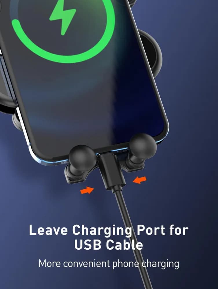 Suport auto telefon Gravity Serioux CH04, Material: ABS, Mod de instalare: tip cataramă, poziție fixă: aerisire, culoare: negru, potrivit pentru: telefon mobil — miniatură