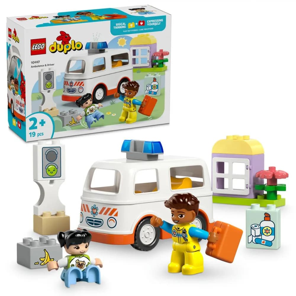 AMBULANTA SI SOFER, LEGO 10447 — miniatură