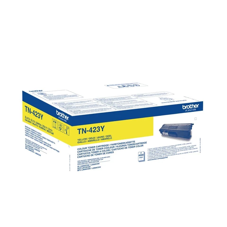 Toner Original Brother Yellow, TN423Y, pentru HL-L8260|L8360|DCP-L8410|MFC-L8690|L8900, 4K,"TN423Y" — miniatură