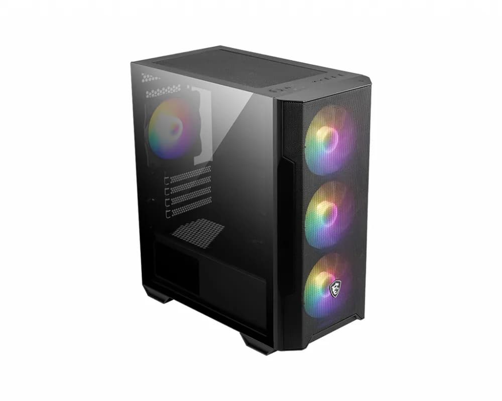 MSI MAG FORGE M100R Case mATX Mini-ITX ABS Plastic SPCC Steel Tempered Glass with A-RGB fans "MAG FORGE M100R" — miniatură
