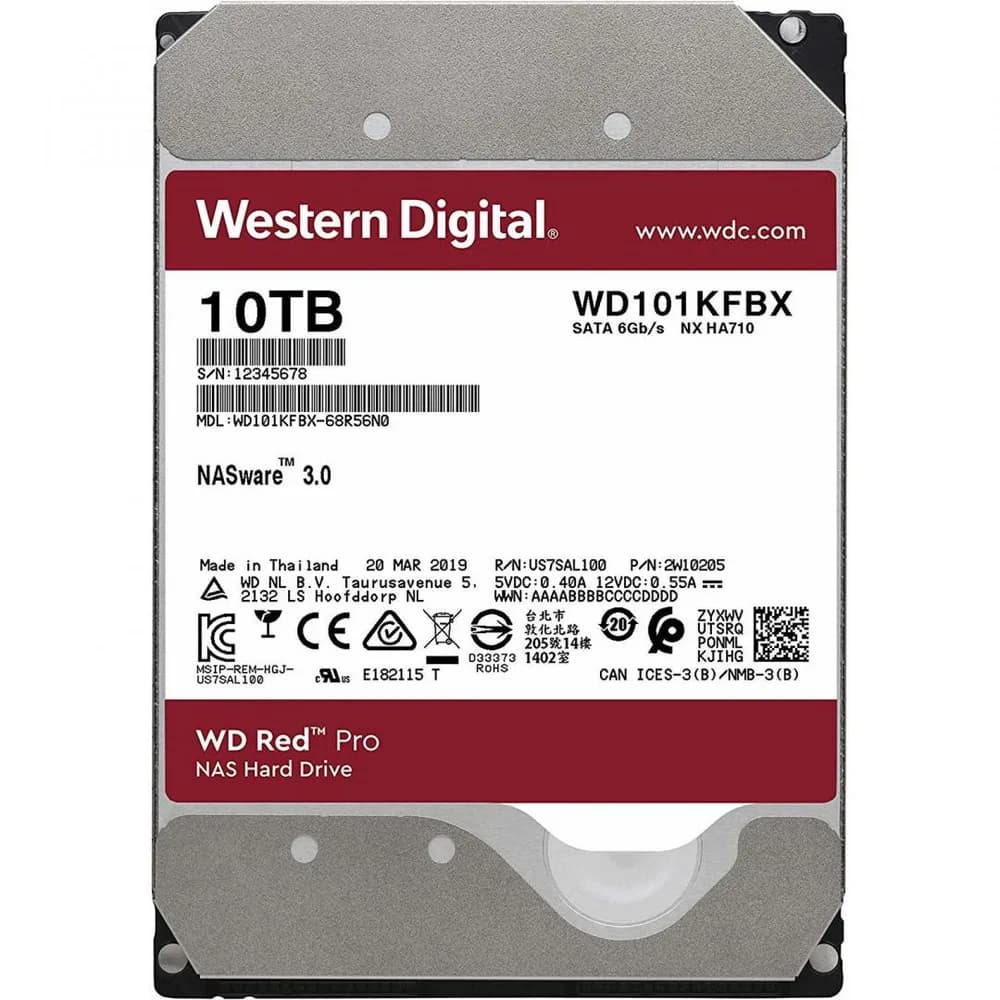 HDD WD 10 TB, Red Pro, 7.200 rpm, buffer 256 MB, pt. NAS, "WD102KFBX" — miniatură