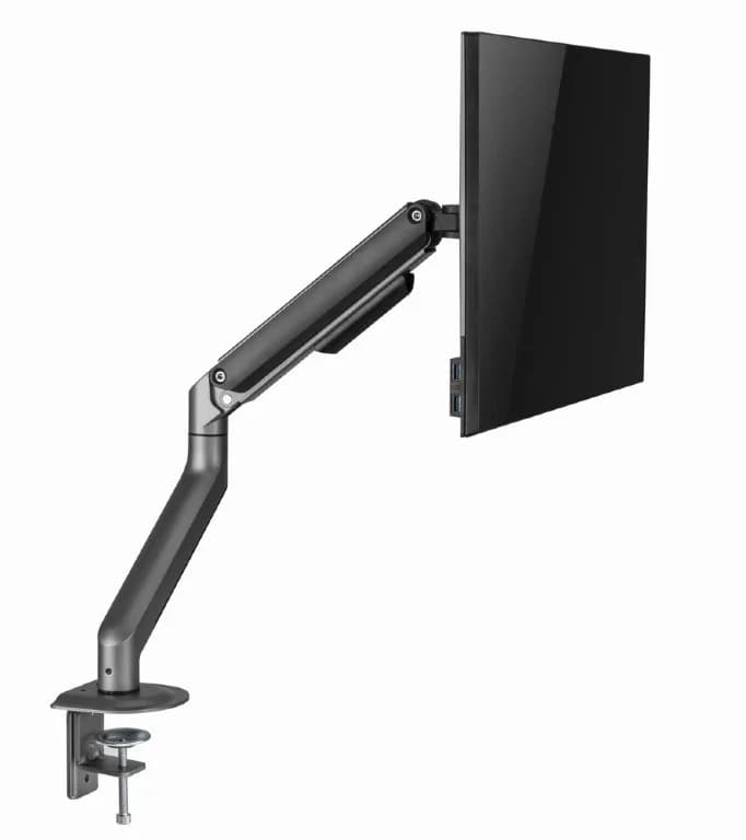 SUPORT de birou Gembird, pt 1 TV/monitor plat, diag. max 17-32 inch, rotatie, inclinare, pivotare, max 9 kg, space-grey, "MA-DA1-05" — miniatură