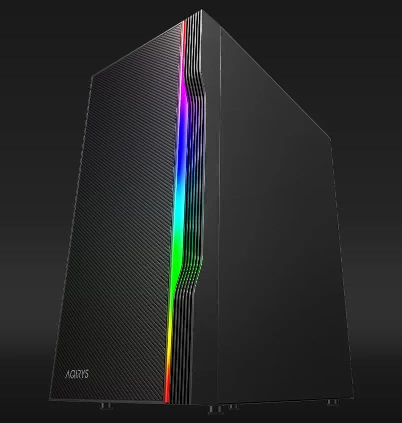 Carcasa AQYRIS ELECTRA Mid Tower ARGB NEGRU — miniatură