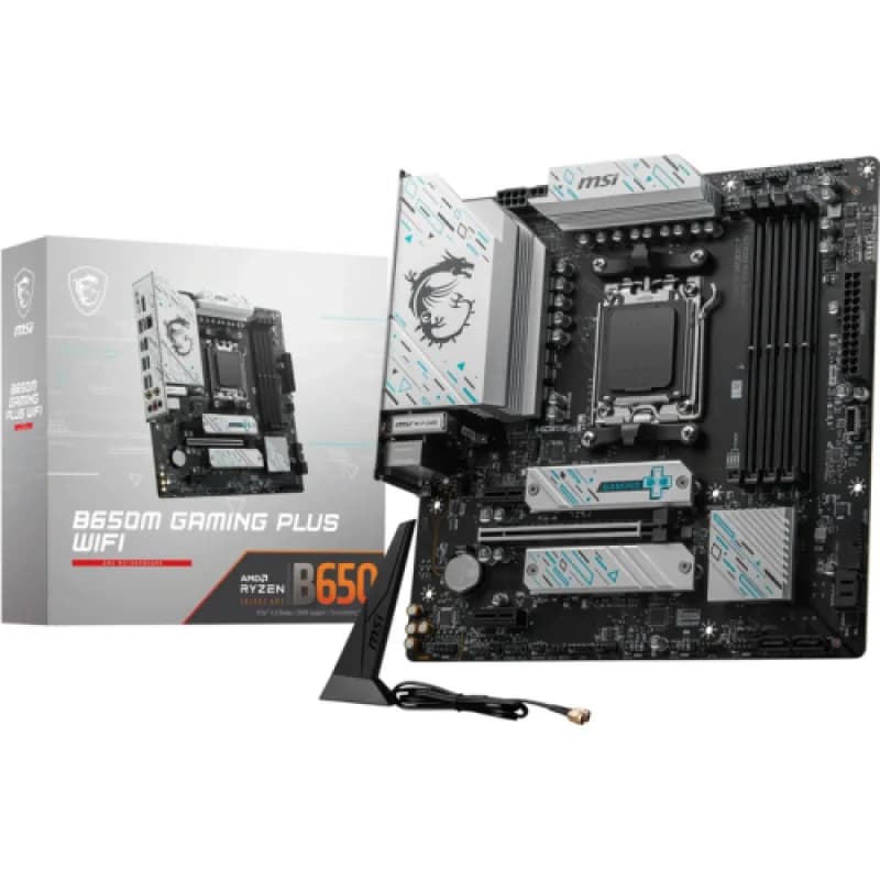 Placa de baza Gigabyte B650M GAMING PLUS WIFI, Socket AM5, DDR5, mATX