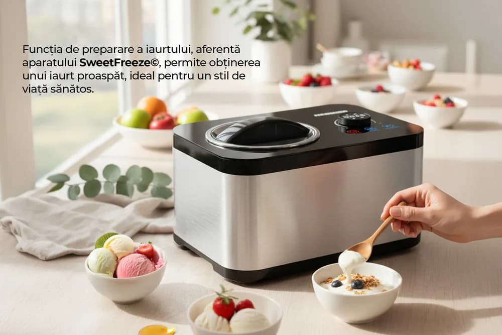 Aparat de făcut înghețată HEINNER SweetFreeze HICM-DW154SSBK — miniatură