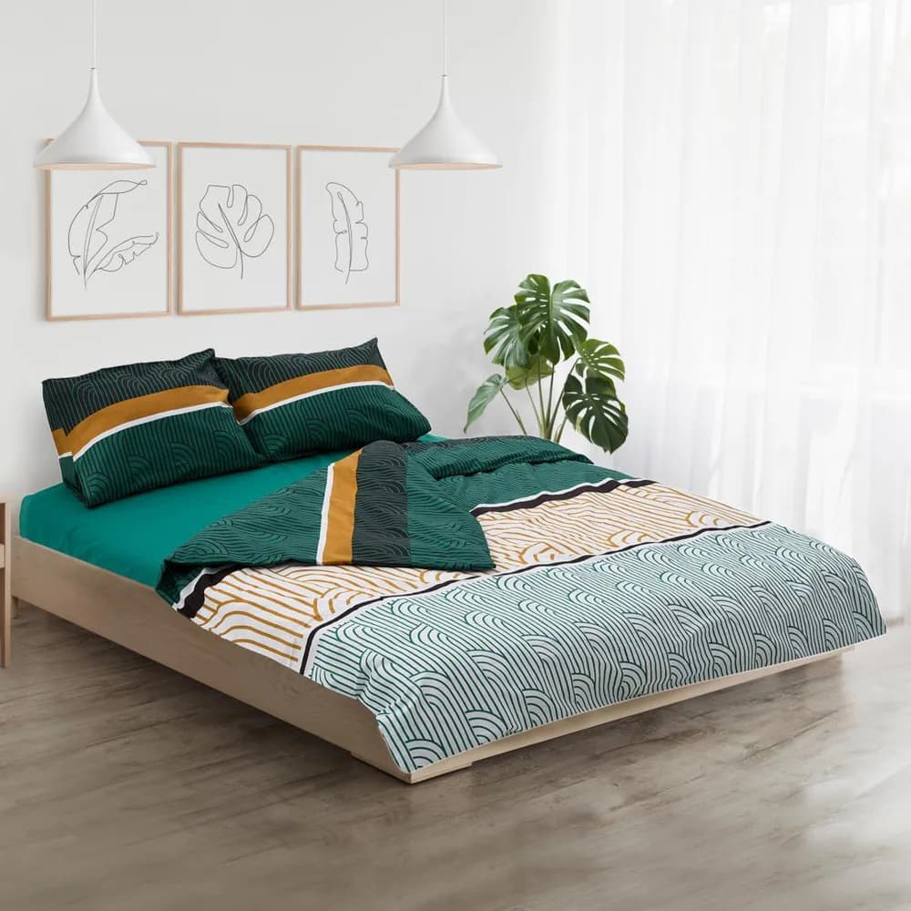 Lenjerie dubla 100% bumbac,4 piese, Deco — miniatură