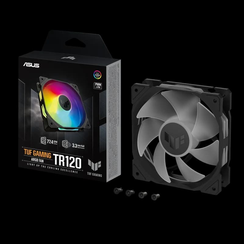 Ventilator Carcasa ASUS TUF Gaming TR120 ARGB, 12 cm, 2200 RPM, RGB