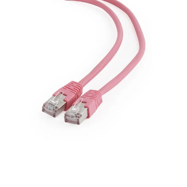 PATCH CORD FTP GEMBIRD Cat6, cupru-aluminiu, 5 m, roz, AWG26, ecranat "PP6-5M/RO"