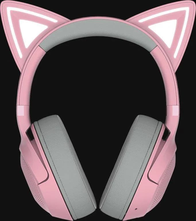 Casti Gaming Head-band Razer Kraken Kitty V2 BT, Wireless, noise-canceling, roz — miniatură