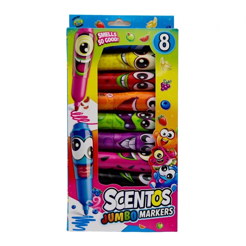 SET 8 MARKERE JUMBO PARFUMATE, SCENTOS — miniatură