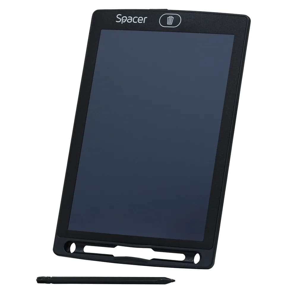 TABLETA LED SPACER pentru scris si desenat, interactiva, e-learning, 8.5 display, black, baterie CR1220 "SPTB-LED" — miniatură