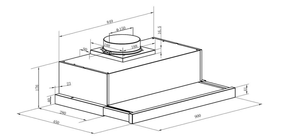 HOTA TELESCOPICA HEINNER HTCH-490GBK — miniatură