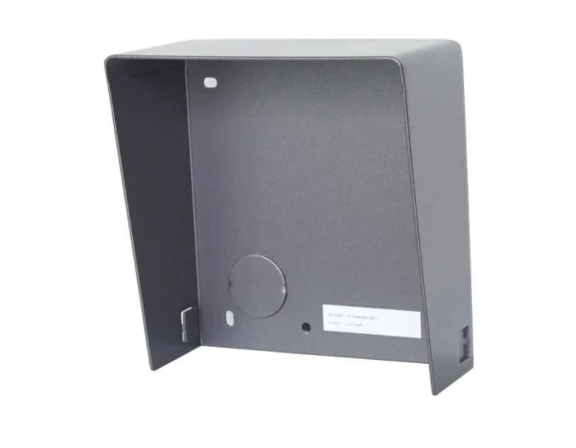 Protectie ploaie pentru un modul de videointerfon modular Hikvision DS- KABD8003-RS1/S, material otel inoxidabil, montaj aplicat, dimensiuni: 116.4 × 122 × 58 mm, greutate: 298.9 g