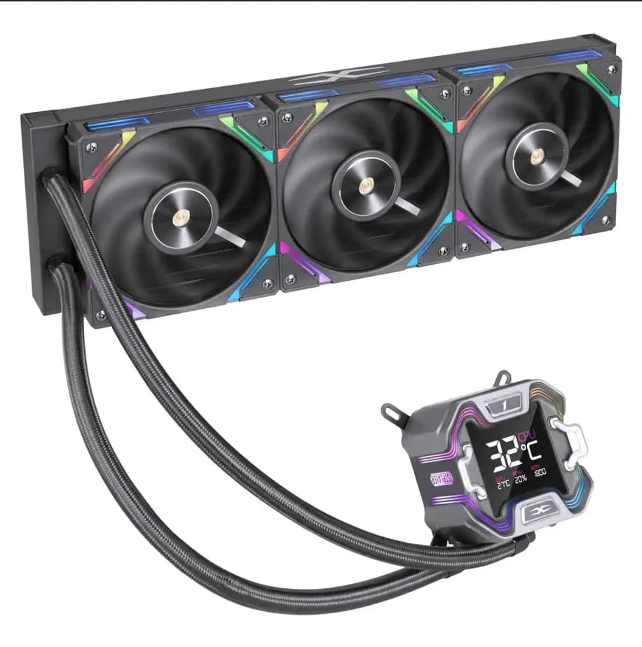 Cooler Procesor 1stPlayer X-Starship 360E, Lichid, 12 cm, 3 ventilatoare, aRGB