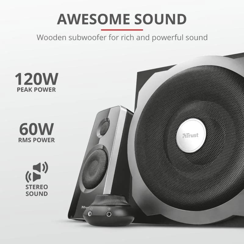 Boxe Stereo Tytan 2.1 Speaker Set - black — miniatură