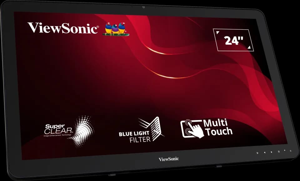 Monitor Consumer ViewSonic TD2430, 24", 1920 x 1080 pixeli, Touchscreen, Black — miniatură