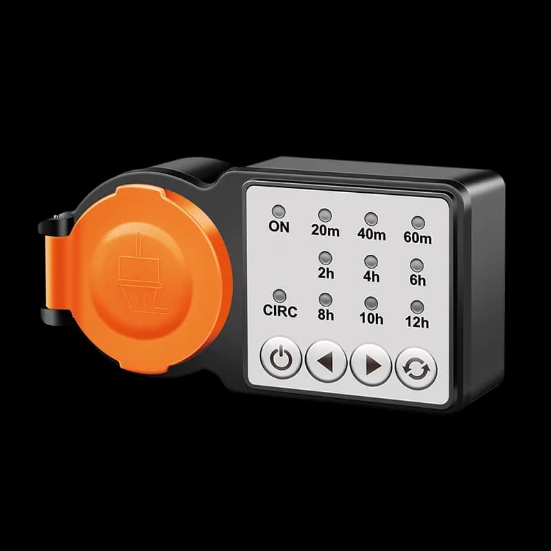 PRELUNGITOR LOGILINK, Schuko x 1, 230 V/16 A, 50 Hz, max. 3500 W, timer, 4 butoane operare, IP44, negru-portocaliu, "ET0015" — miniatură