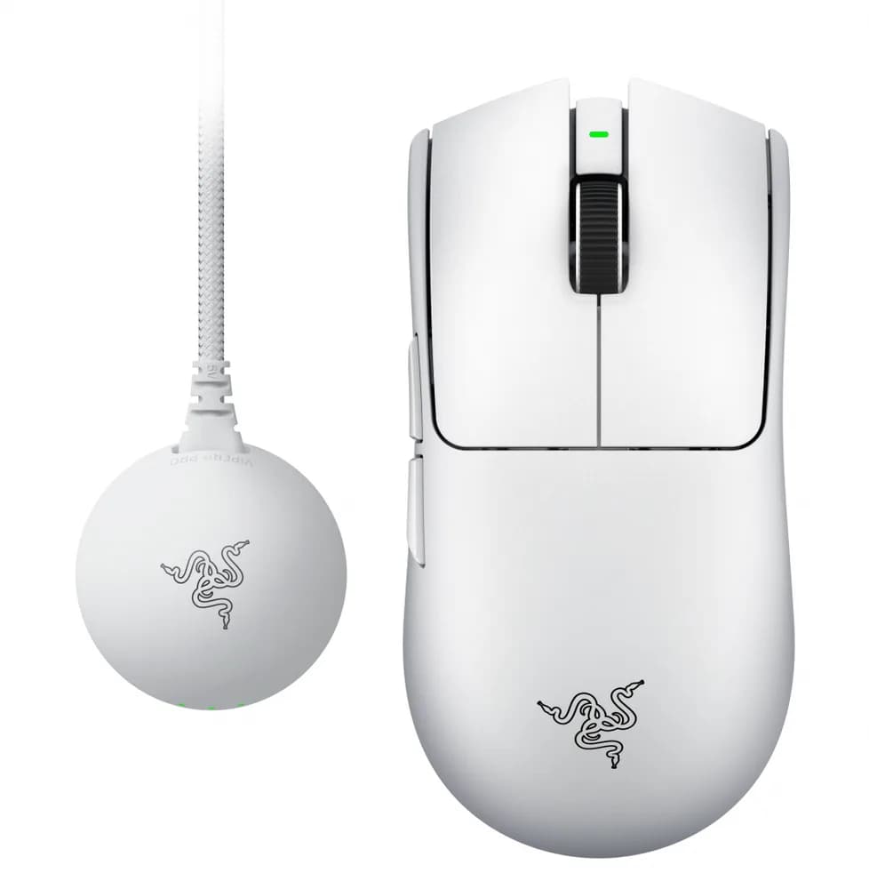 Mouse Gaming Wireless Razer Viper V4 Pro, Peste 10000 dpi, Alb — miniatură
