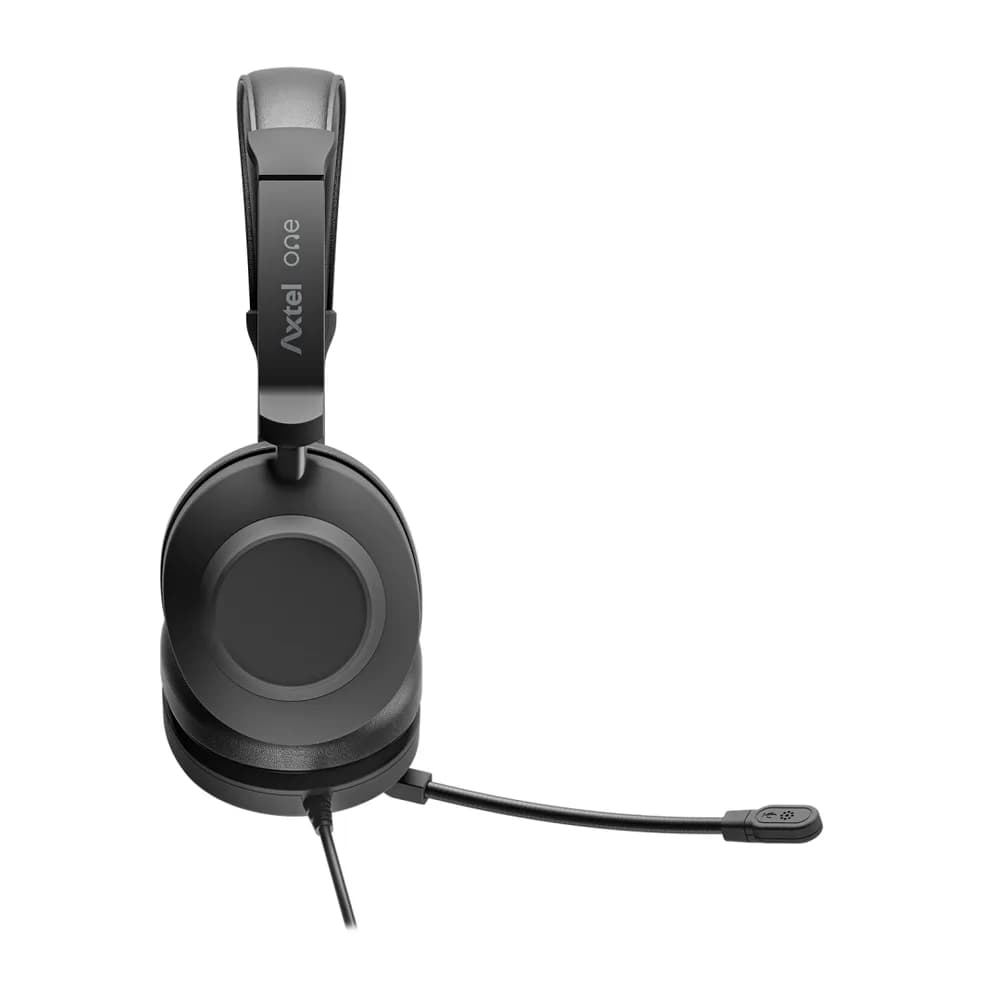 Casti Head-band Axtel One UC35, Wired, noise-canceling, Negru — miniatură