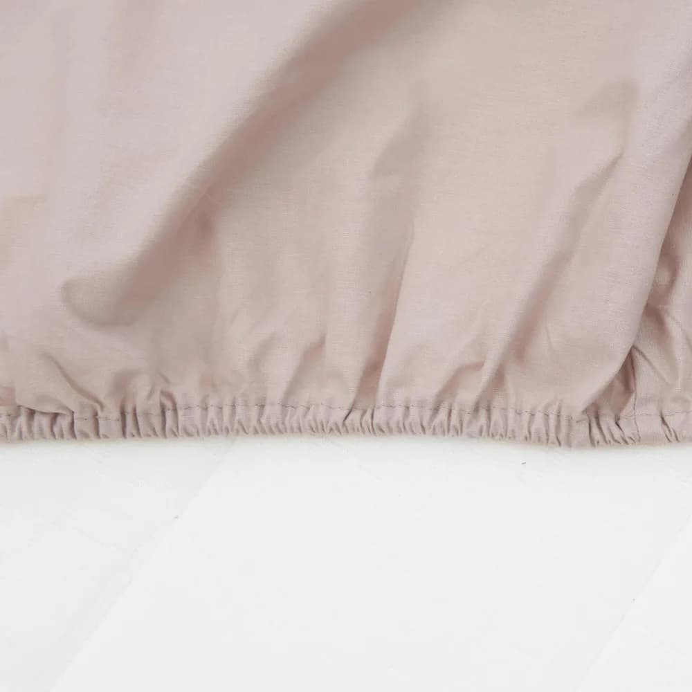 CEARCEAF PAT CU ELASTIC 160X200 CM CREM — miniatură