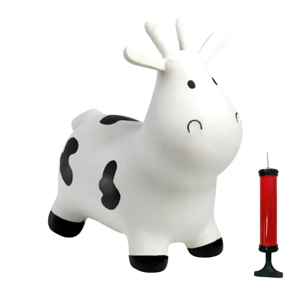 Jucărie gonflabilă săltăreață de călărit Vaca Albă HappyHopperz — miniatură