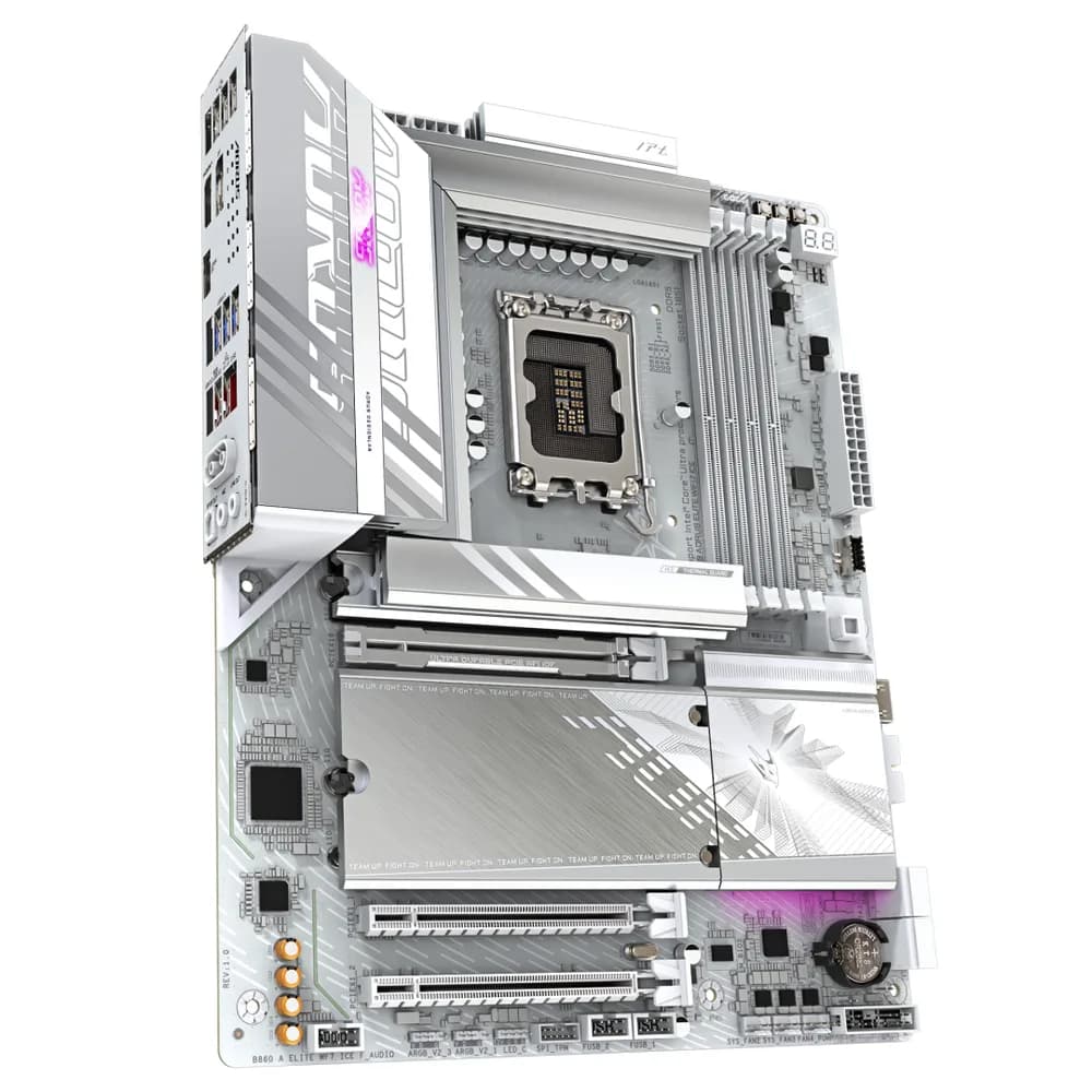 Placa de baza Gigabyte B860 AORUS ELITE WIFI7 ICE, Socket 1851, DDR5, ATX — miniatură